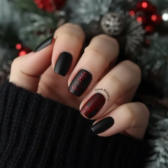 15+ Goth Christmas Nails IMG01