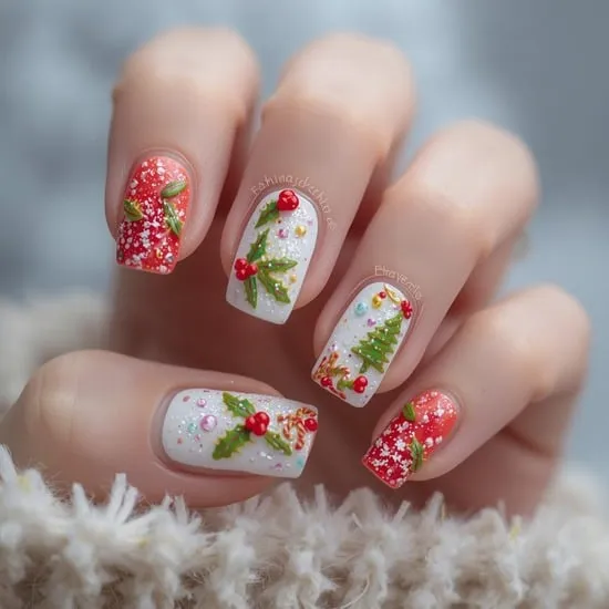 12 cute 3d christmas nails IMG01