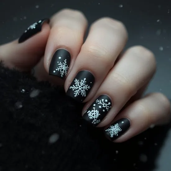15+ Goth Christmas Nails IMG02