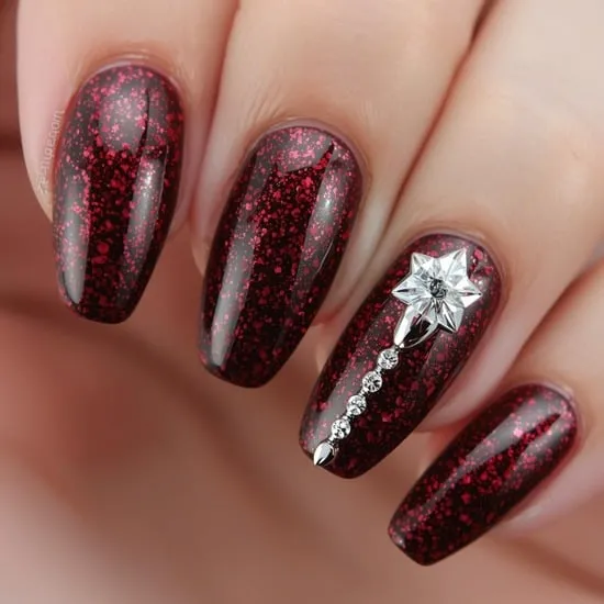 15+ Goth Christmas Nails IMG03