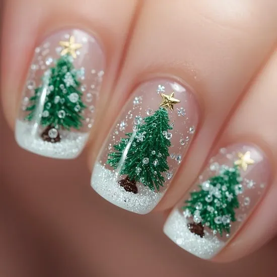 snow globe nails IMG03