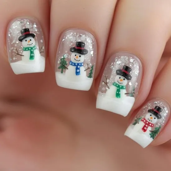 snow globe nails IMG05
