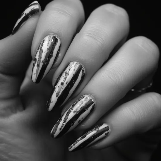 15+ Goth Christmas Nails IMG07