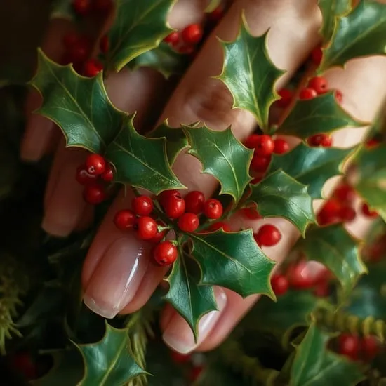 14+ christmas holly nails IMG08