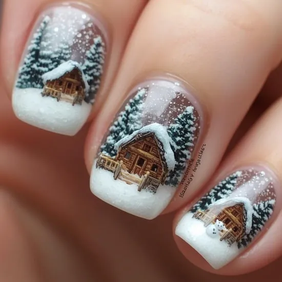snow globe nails IMG09