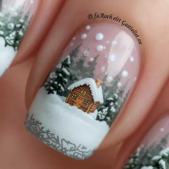 snow globe nails IMG09