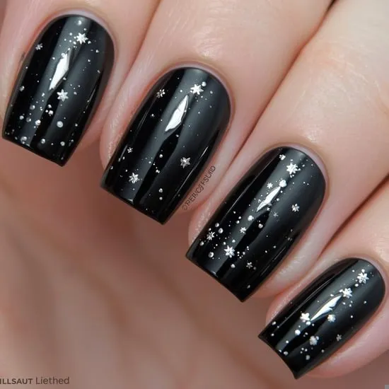 15+ Goth Christmas Nails IMG09
