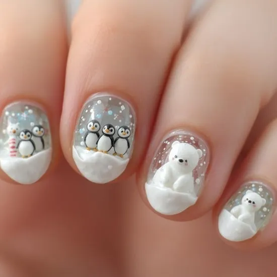 snow globe nails IMG12