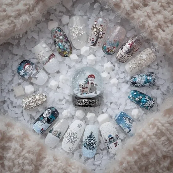 snow globe nails IMG14